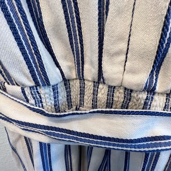 Anthropologie Greylin Blue Striped Josie Romper Shorts Size XS - Picture 12 of 15